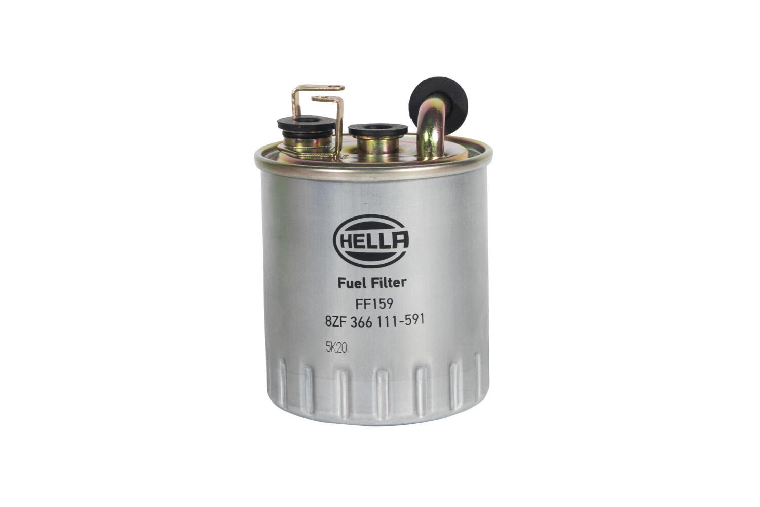 HELLA Brændstof-filter 8zf366111591 Lednings 124mm for MERCEDES-BENZ
