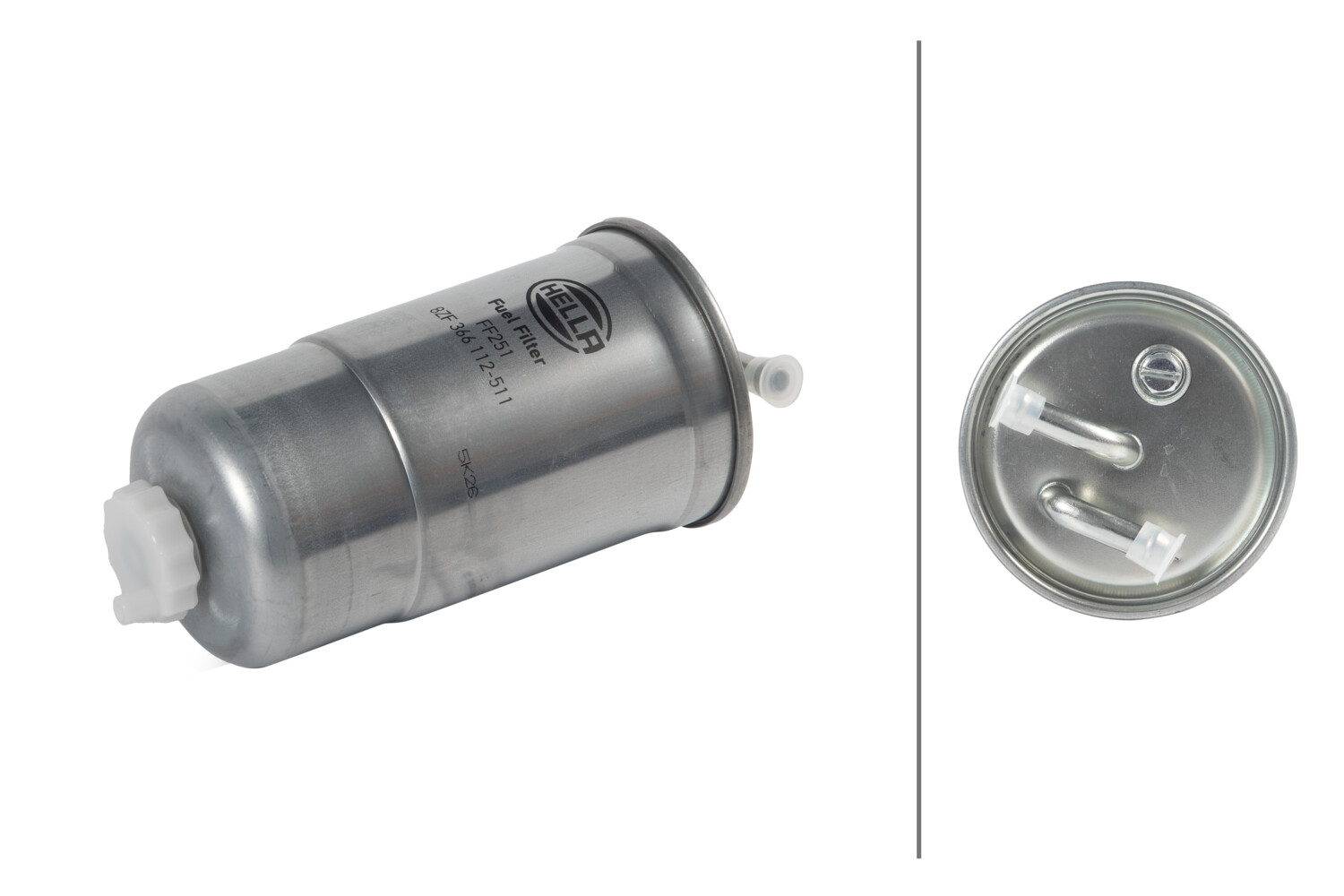 HELLA Brændstof-filter 8zf366112511 Lednings 194mm for HONDA