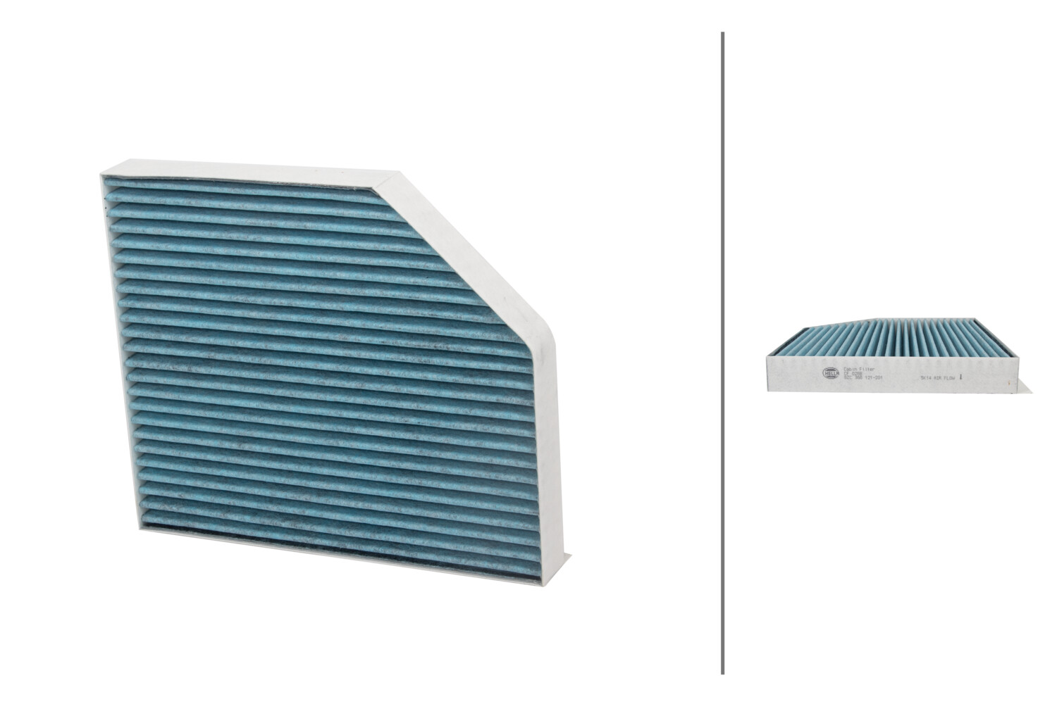 HELLA Kabineluftfilter 8ZC 366 121-201 for PORSCHE VAG