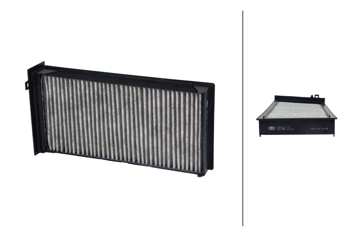 HELLA Kabineluftfilter 8zc366123471 for CITROËN CITROËN/PEUGEOT