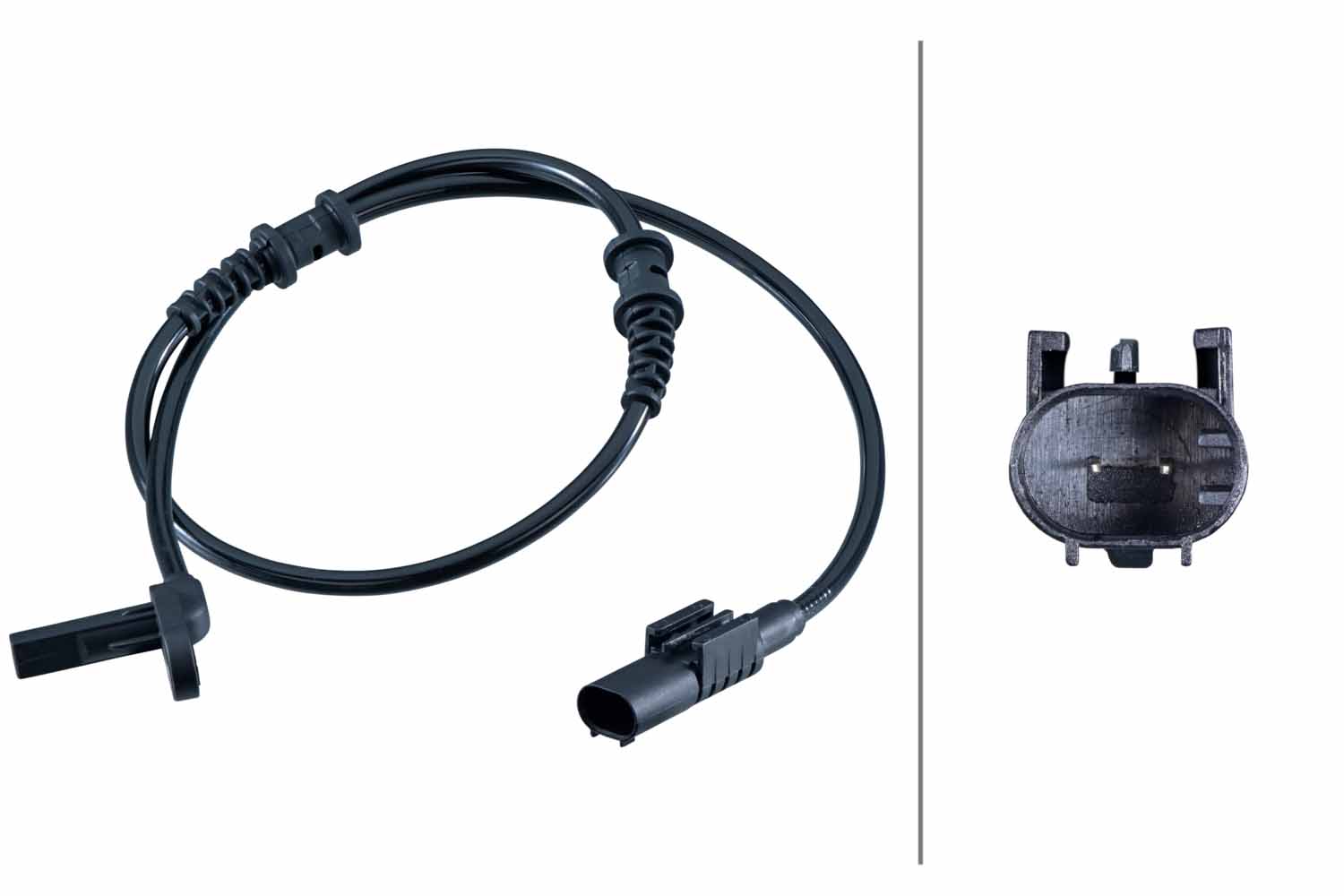 HELLA ABS Sensor 6pu358252531 foraksel for MERCEDES-BENZ