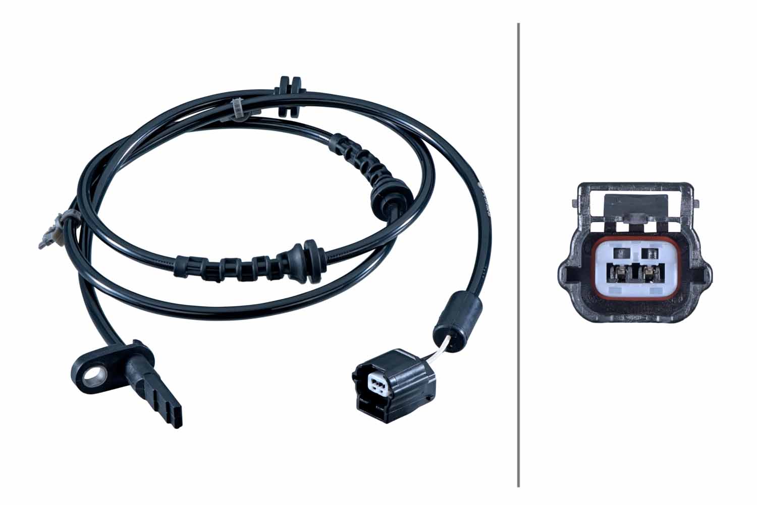 HELLA ABS Sensor 6pu358252541 foraksel for NISSAN