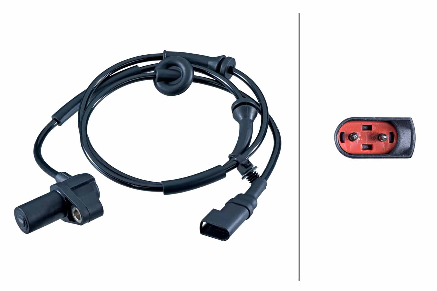 HELLA ABS Sensor 6pu358252601 foraksel for FORD