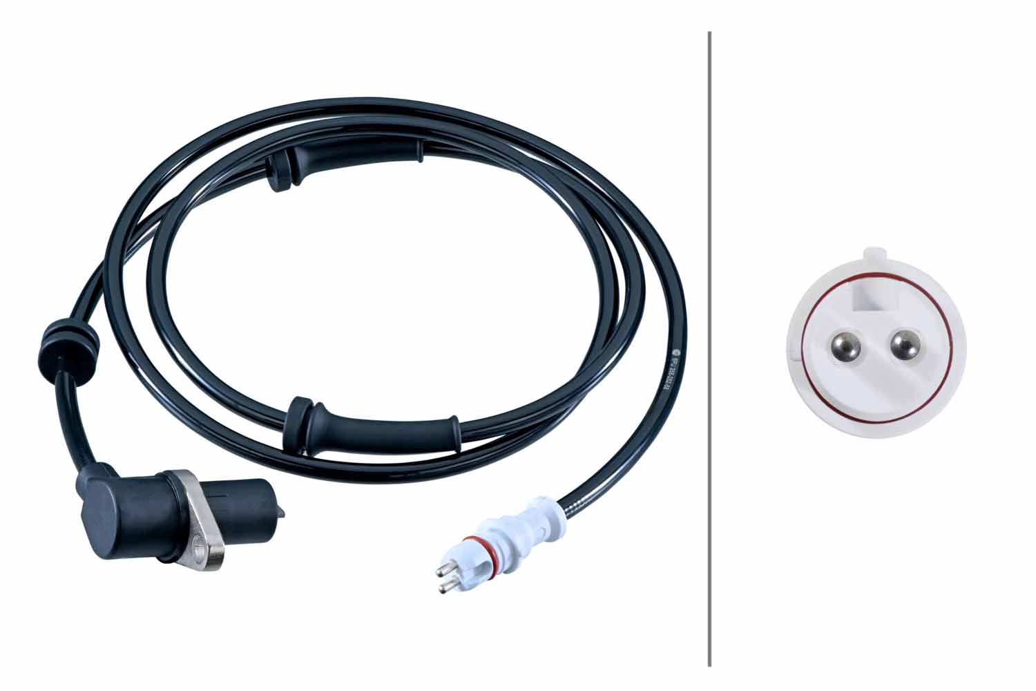 HELLA ABS Sensor 6pu358252591 foraksel for PEUGEOT FIAT