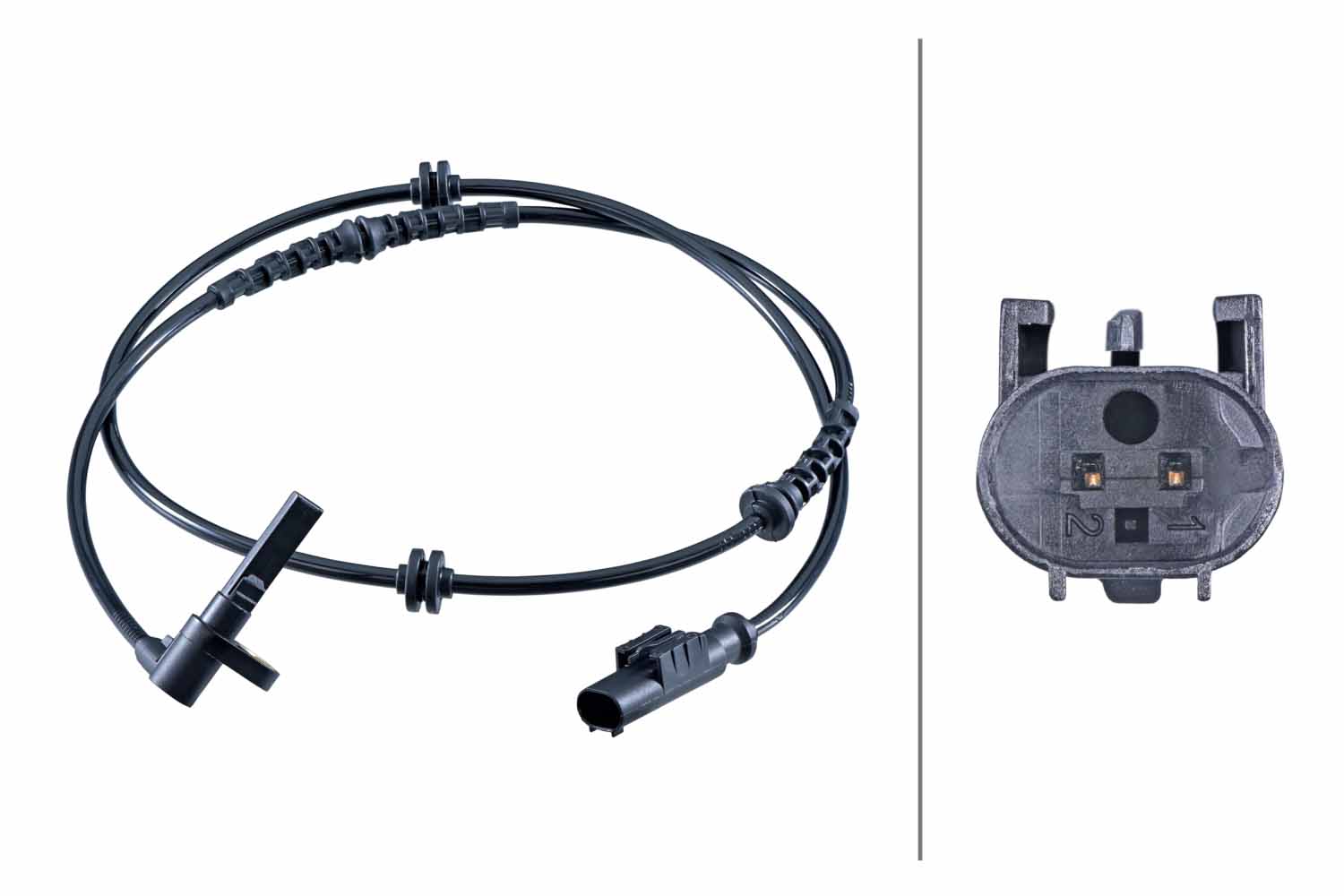 HELLA ABS Sensor 6pu358251301 foraksel for FIAT VAUXHALL PEUGEOT