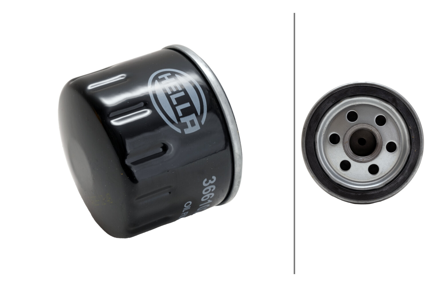 HELLA Oliefilter 8zo366102241 Påskruet 64mm 3/4-16 UNF for VOLVO FORD FIAT GENERAL MOTORS KAWASAKI RENAULT TRUCKS CITROËN RENAULT PEUGEOT