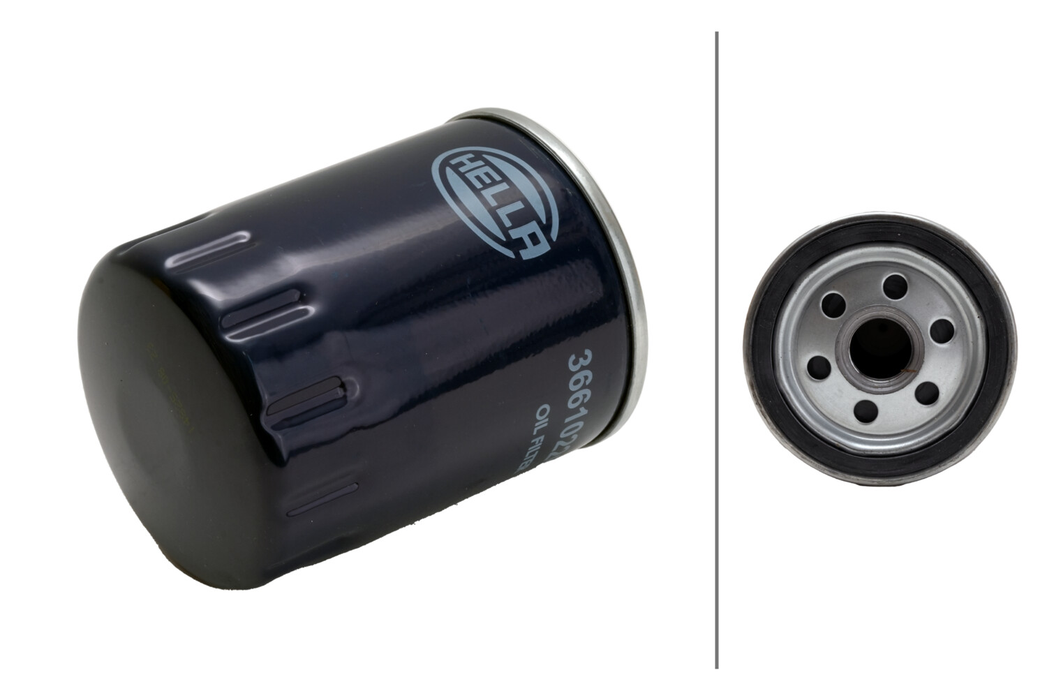 HELLA Oliefilter 8zo366102261 Påskruet 95mm 3/4-16 UNF for FIAT ALFA ROMEO FORD LANCIA