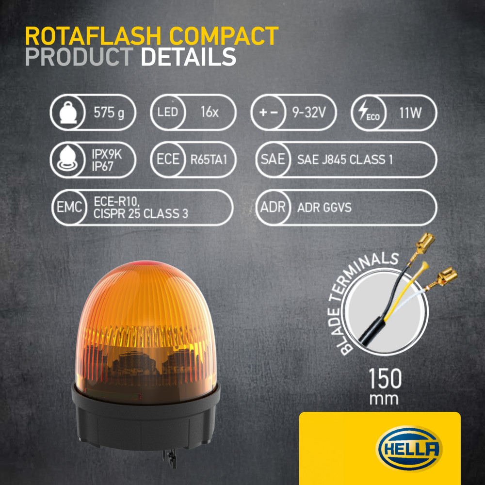HELLA Blinklygter 2xd013878001 LED for VOLVO IVECO