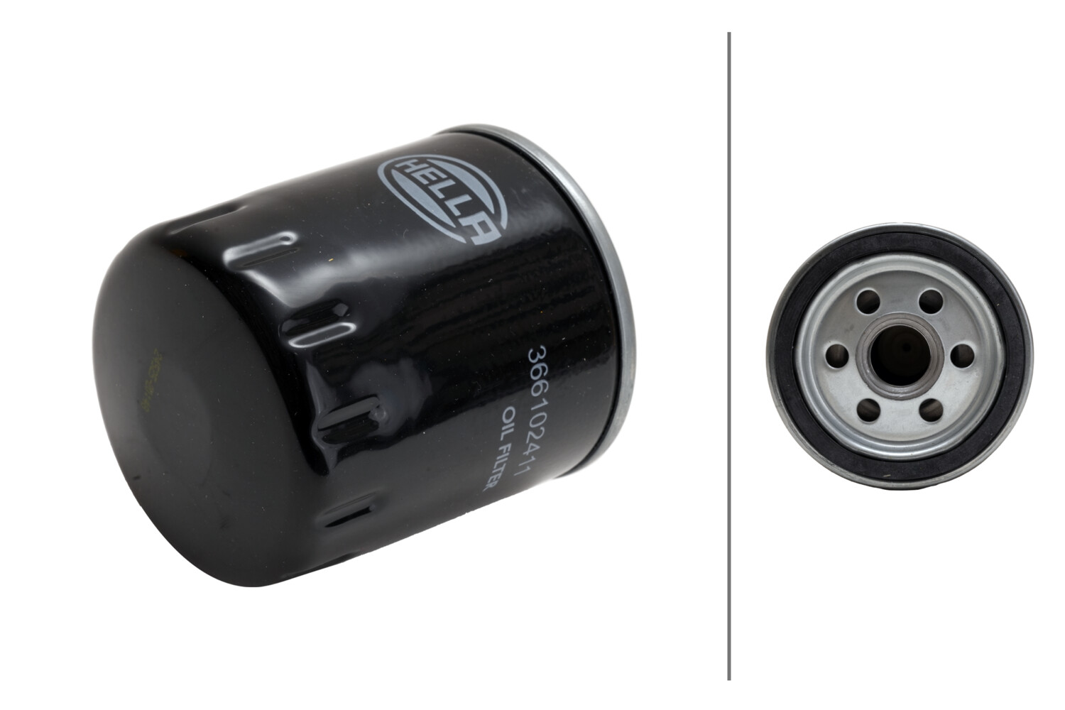 HELLA Oliefilter 8zo366102411 Påskruet 94mm 3/4-16 UNF for FORD GENERAL MOTORS BMW PEUGEOT RENAULT