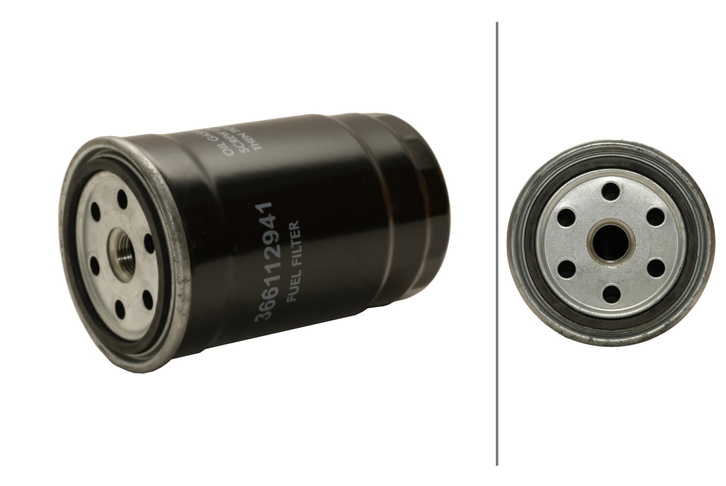 HELLA Brændstof-filter 8zf366112941 Påskruet 141mm M12x1,25 for SSANGYONG KIA HYUNDAI