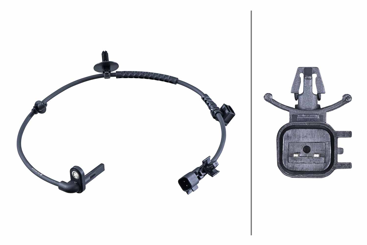 HELLA ABS Sensor 6pu358252851 Bagaksel højre for OPEL CHEVROLET