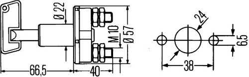 Produktbillede for Hovedafbryder, batteri