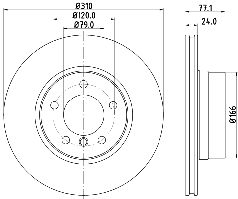 DON Bremseskive pcd10432 310mm 24mm for BMW