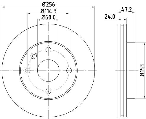 DON Bremseskive pcd21132 256mm 24mm for BUICK (SGM) BAOJUN (SGMW) DAEWOO SUZUKI
