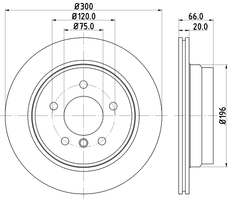 DON Bremseskive pcd10832 300mm 20mm for BMW