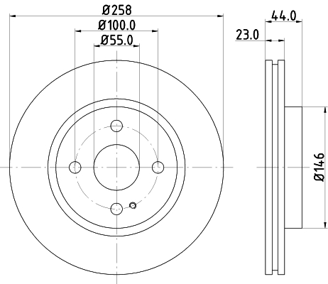 DON Bremseskive pcd18762 258mm 23mm for MAZDA FORD ASIA & OCEANIA FORD (CHANGAN) MAZDA (CHANGAN)