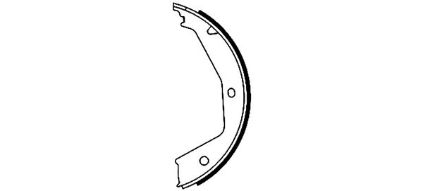 TEXTAR Bremsebakkesæt, parkeringsbremse 91054700 for FIAT PEUGEOT