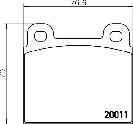 DON Bremseklodser pcp1689 for AUDI SKODA SEAT PORSCHE