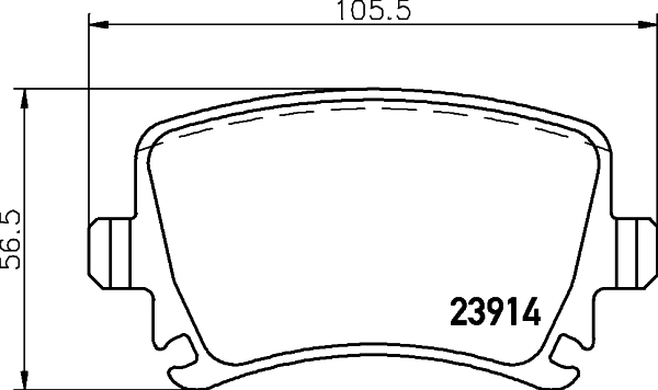 DON Bremseklodser pcp1004 for SEAT VW (FAW) VW (SVW) SKODA VW AUDI SKODA (SVW) AUDI (FAW)