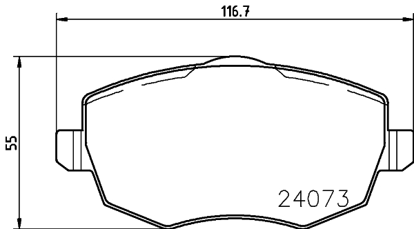 DON Bremseklodser pcp1557 for LANCIA
