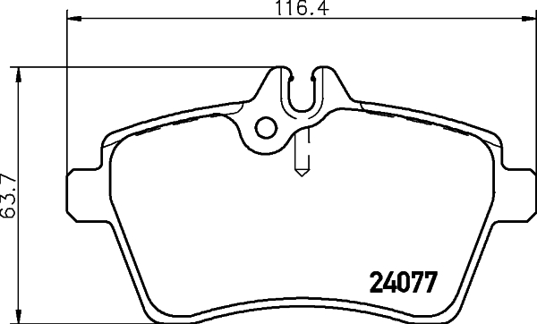 DON Bremseklodser pcp1128 for MERCEDES-BENZ