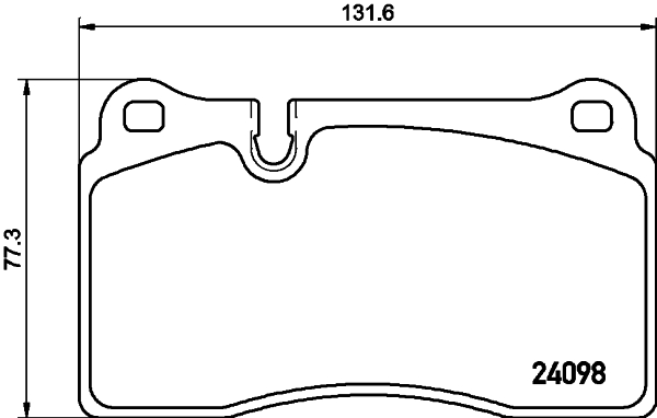 HELLA Bremseklodser 8db355019941 for VW SKODA ASTON MARTIN