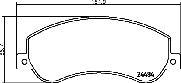 DON Bremseklodser pcp1287 for VW