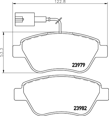 HELLA Bremseklodser 8db355015491 for PEUGEOT FERRARI CITROËN