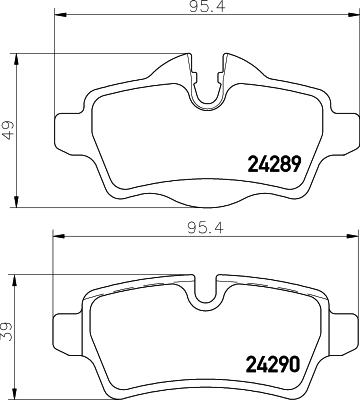 DON Bremseklodser pcp1130 for MINI
