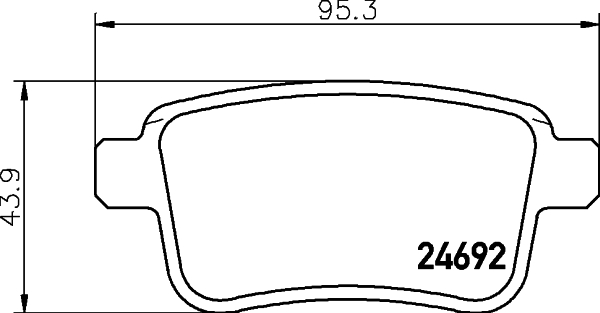 DON Bremseklodser pcp1525 for MERCEDES-BENZ NISSAN RENAULT