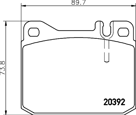 DON Bremseklodser pcp1311 for MERCEDES-BENZ