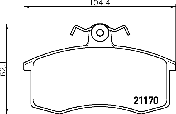 DON Bremseklodser pcp1047 for LADA DATSUN
