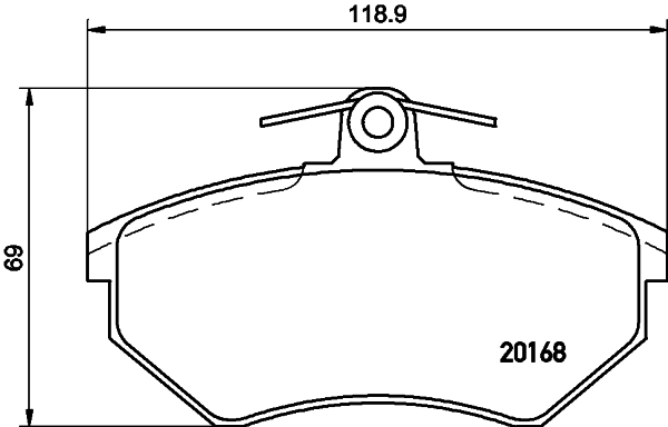 DON Bremseklodser pcp1369 for WULING (SGMW) VW NISSAN