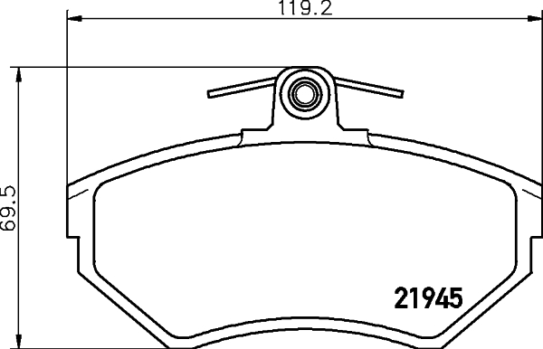 DON Bremseklodser pcp1236 for SKODA AUDI SEAT
