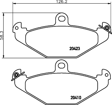 DON Bremseklodser pcp1491 for CHRYSLER DODGE RENAULT LOTUS