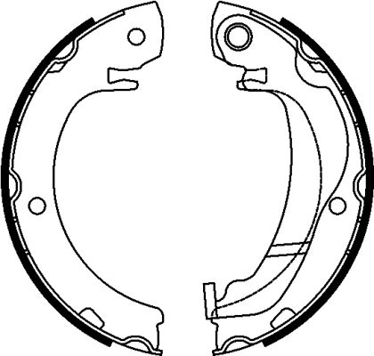 TEXTAR Bremsebakkesæt, parkeringsbremse 91074300 for TOYOTA