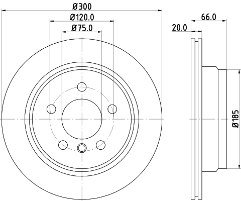 DON Bremseskive pcd11822 300mm 20mm for BMW