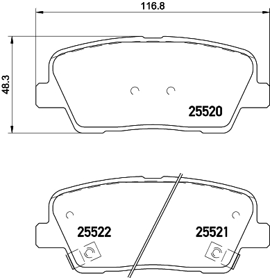 DON Bremseklodser pcp1189 for HYUNDAI KIA SSANGYONG HYUNDAI (BEIJING) GENESIS
