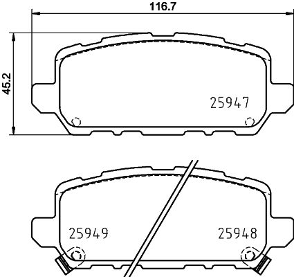 DON Bremseklodser pcp2006 for HONDA ACURA (GAC)
