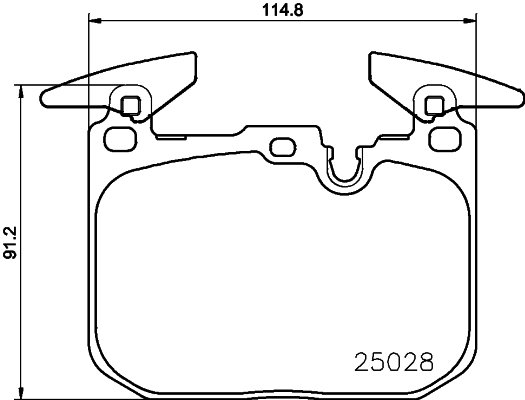 HELLA Bremseklodser 8db355023141 for BMW