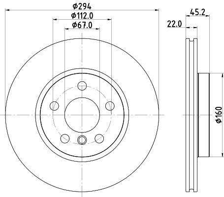 DON Bremseskive pcd19792 294mm 22mm for BMW BMW (BRILLIANCE)