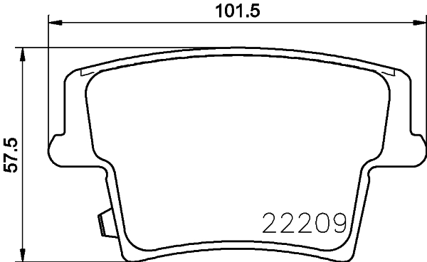 HELLA Bremseklodser 8db355023101 for CHRYSLER DODGE