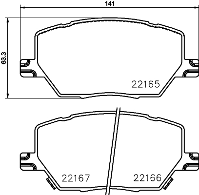 DON Bremseklodser pcp1881 for FIAT ALFA ROMEO JEEP