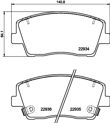 DON Bremseklodser pcp1823 for GENESIS KIA