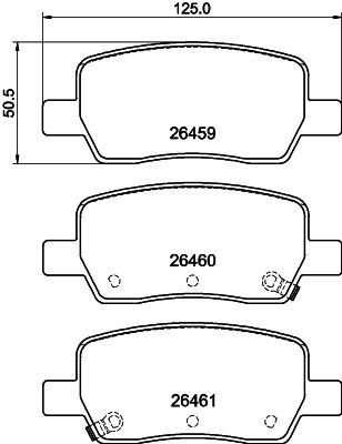 HELLA Bremseklodser 8db355044301 for HYUNDAI KIA