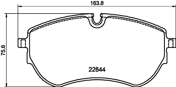 TEXTAR Bremseklodser 2264403 for VW