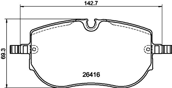 HELLA Bremseklodser 8db355043831 foraksel for CUPRA SKODA