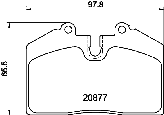 HELLA Bremseklodser 8db355046801 bagaksel for PORSCHE
