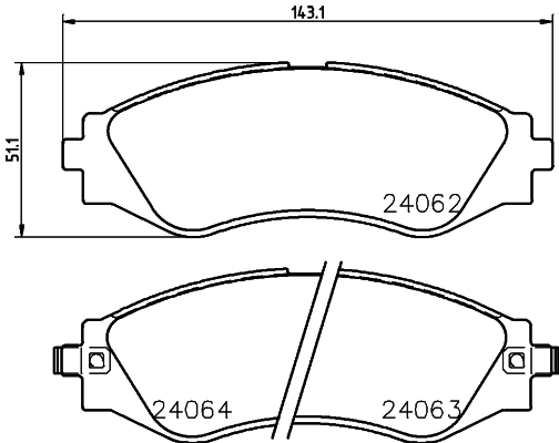 DON Bremseklodser pcp1387 for CHEVROLET DAEWOO