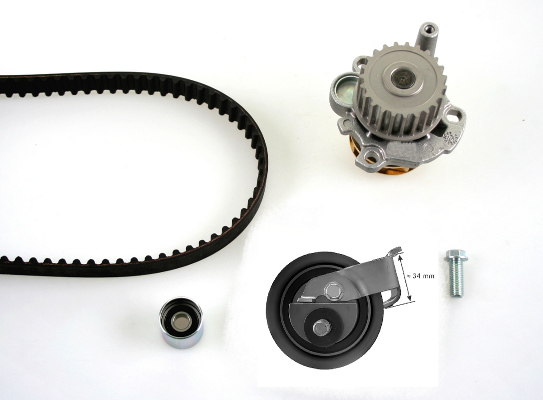 HEPU Vandpumpe + tandremssæt pk05471 for VAG AUDI SKODA VW